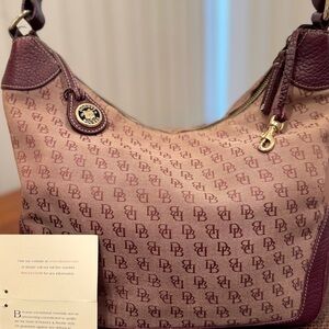 Dooney & Bourke Purple Shoulder Bag with Signature Style